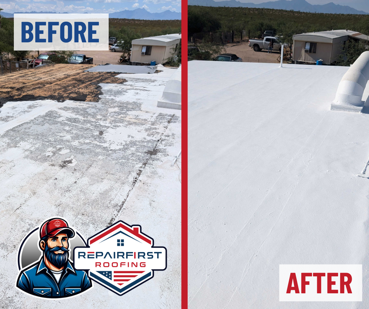 Before After Roof Coating