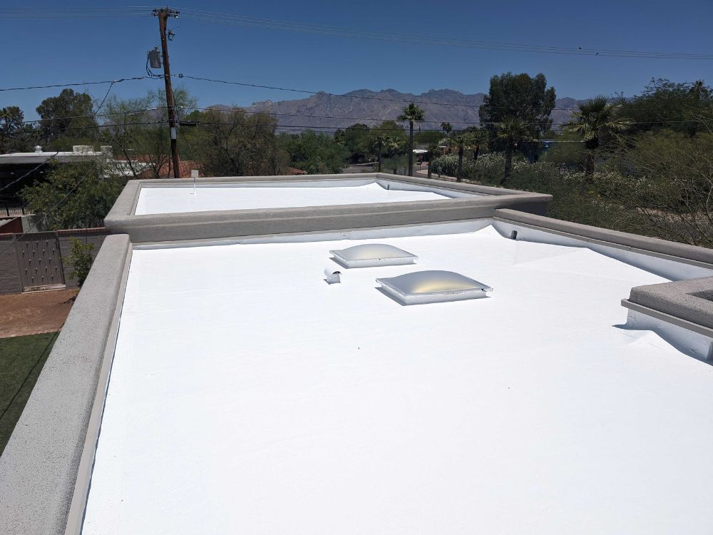 Flat Roof Cleaning, Venting, Flashing, and Coating