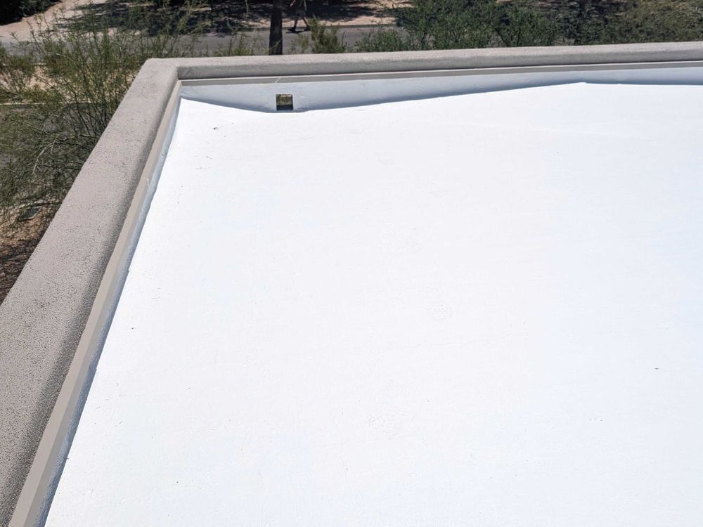 Flat Roof Cleaning, Venting, Flashing, and Coating